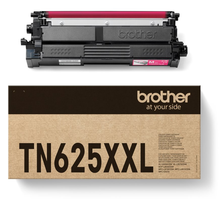 BROTHER toner TN625XXLM pro HL-L8430/ DCP-L8630/MFC-L8730CDW / 6500 stran / magenta