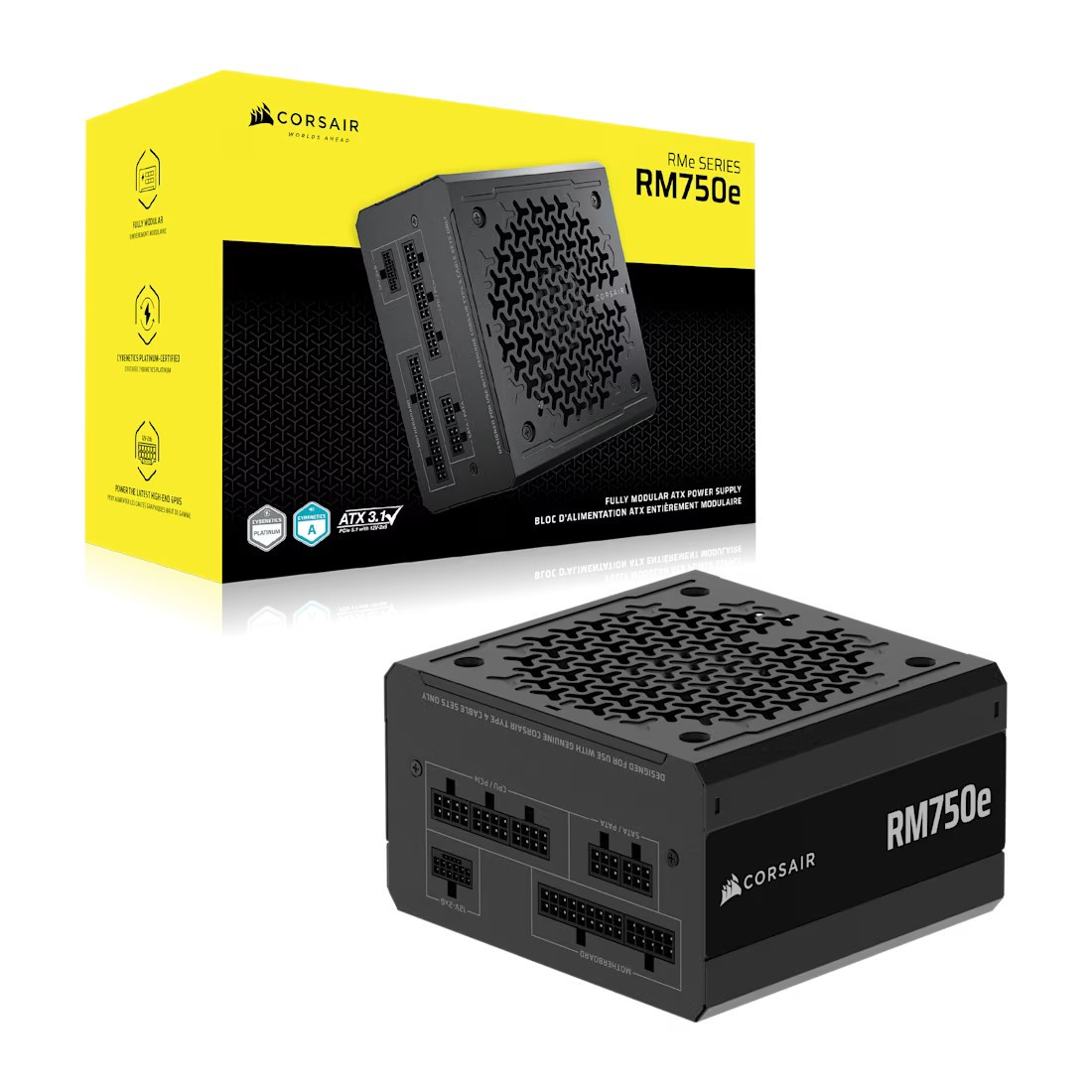CORSAIR RM750e PCIe 5.1 80+ GOLD F.MODULAR ATX3.1
