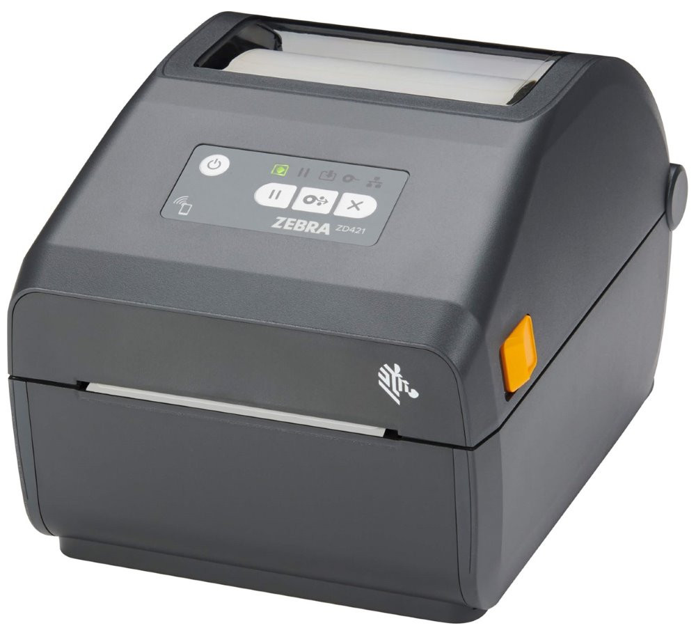 ZEBRA tiskárna ZD421 / Direct Thermal / 8dots/mm / 203DPI / USB / USB host / BT / EPL2,XML,ZBI,ZPL II