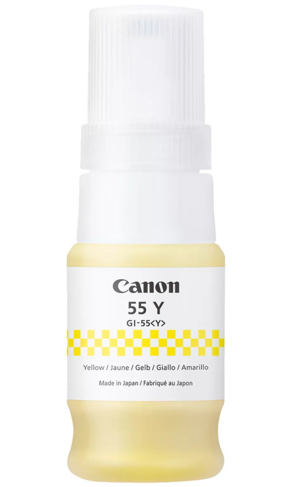 Canon inkoustová náplň GI-55 Y EUR žlutá inkoustová lahvička