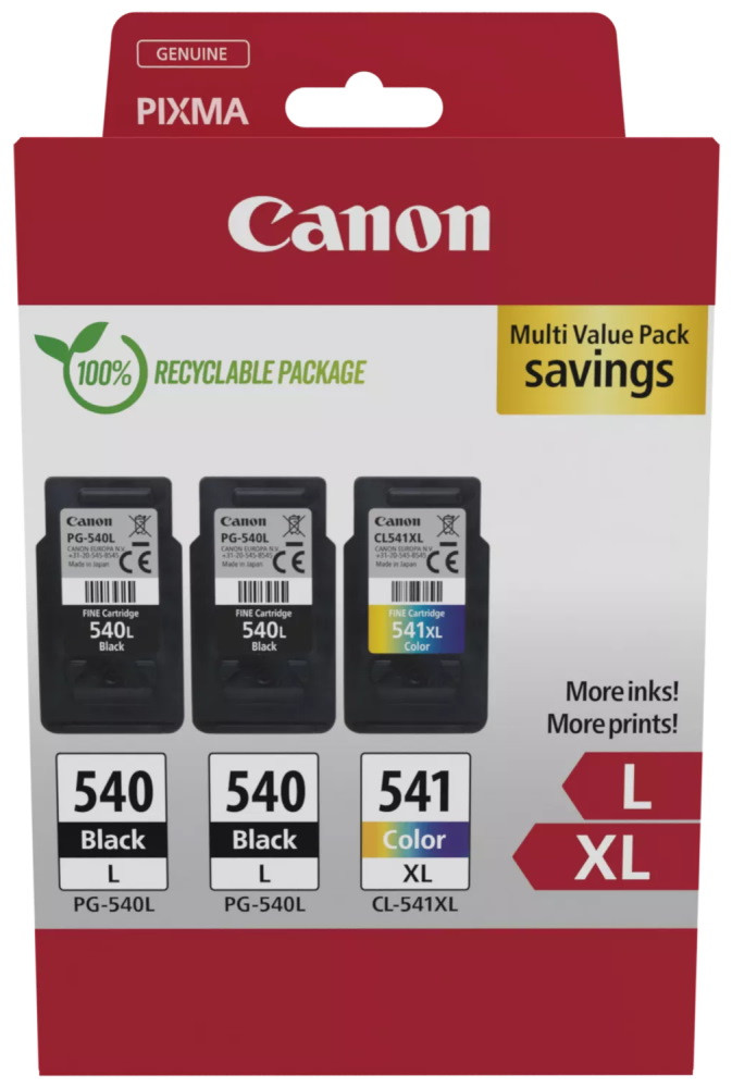 Canon inkoustová náplň PG-540Lx2/CL-541XL MULTI Ink Value Pack