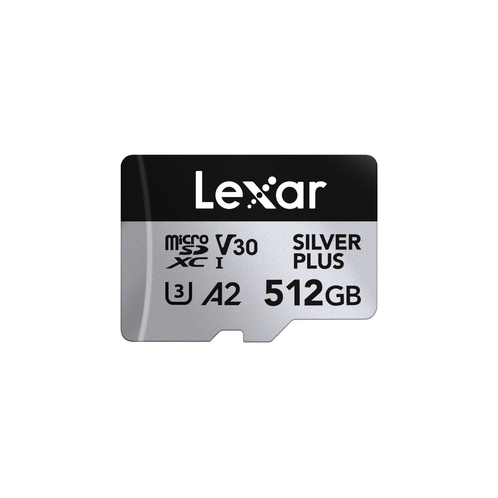 Lexar 512GB H-P Silver Plus microSDXC s adp C10 A2