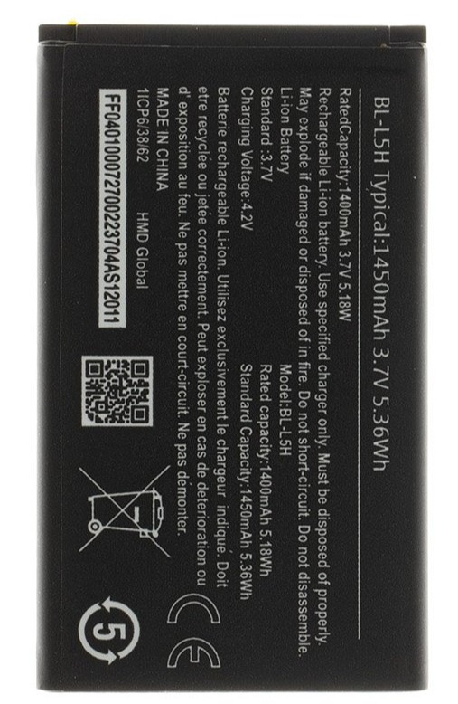 BL-L5H Baterie pro Nokia 1450mAh Li-Ion (OEM)