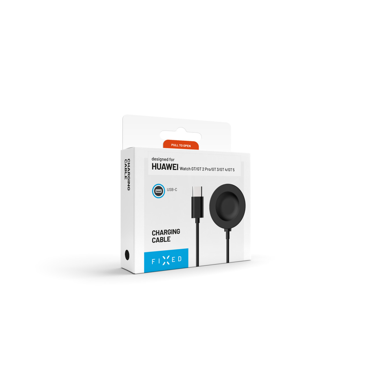 Nabíjecí USB-C kabel FIXED pro Huawei Watch GT 2 Pro/3/3 Pro/4/4 Pro/5/5 Pro/6/6 Pro, černý