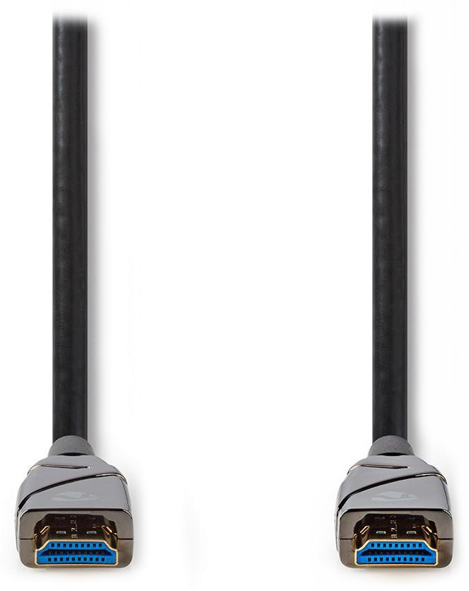 NEDIS aktivní optický High Speed HDMI 2.0 kabel s ethernetem/ 4K@60Hz/ zlacené konektory HDMI-HDMI/ černý/ BOX/ 30m