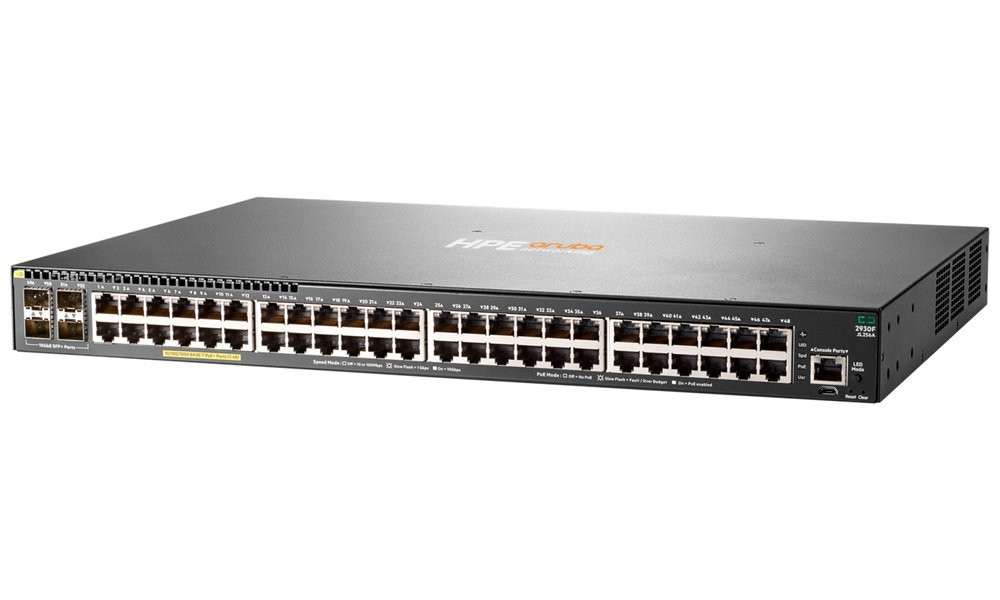 HPE Aruba Networking 2930F 48G PoE+ 4SFP+ Switch