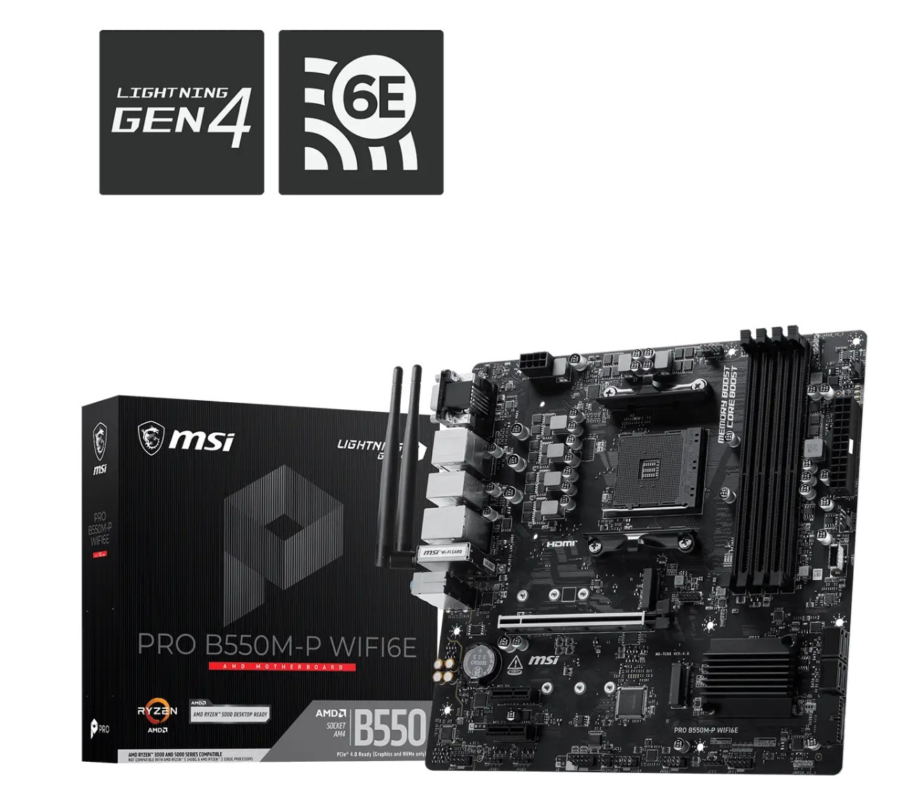 MSI PRO B550M-P WIFI6E/AM4/mATX