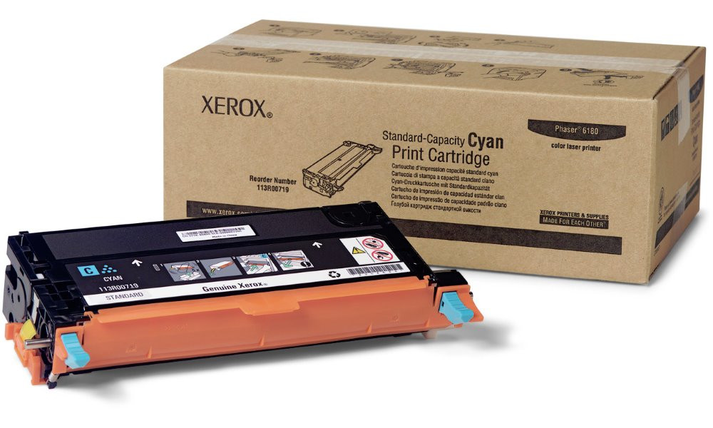 Xerox original toner Phaser 6180/ 2000s./ azurový