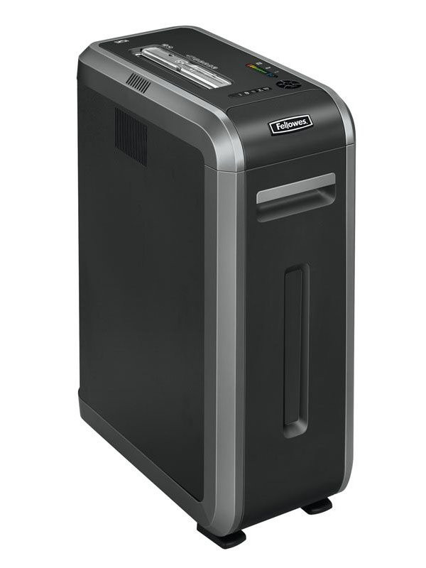 FELLOWES skartovač 125 i/ přímý řez 5,8mm/ objem koše 53 l/ stupeň utajení P-4 (vyhrazené)/ černý
