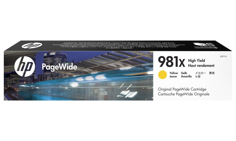 HP 981X Žlutá originální kazeta PageWide s vysokou výtěžností