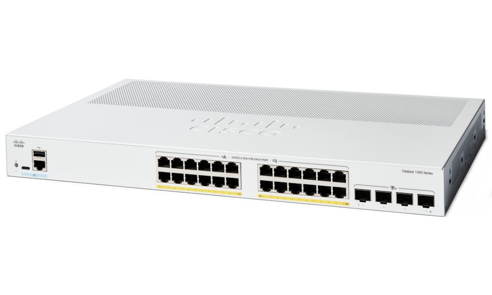 Cisco Catalyst 1300 24-port GE, PoE, 4x10G SFP+