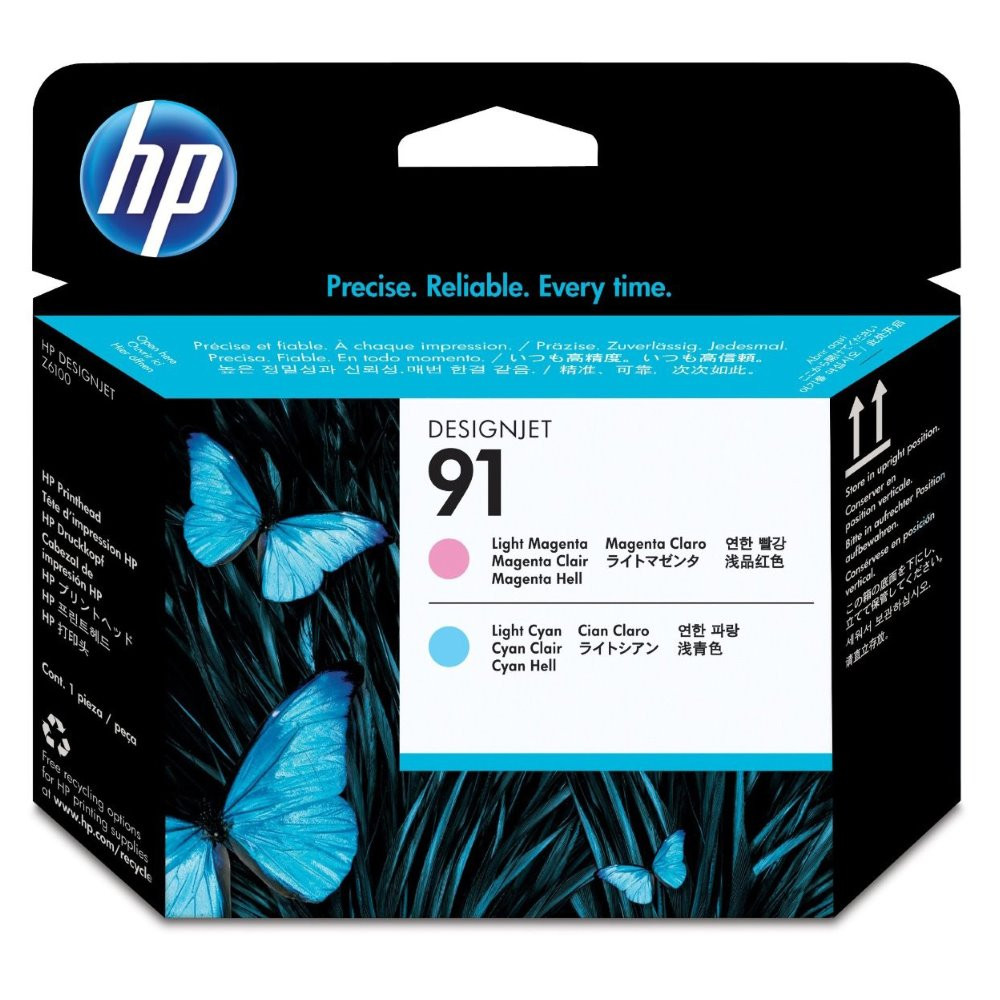 HP 91 světle purpurová a světle azurová tisková hlava