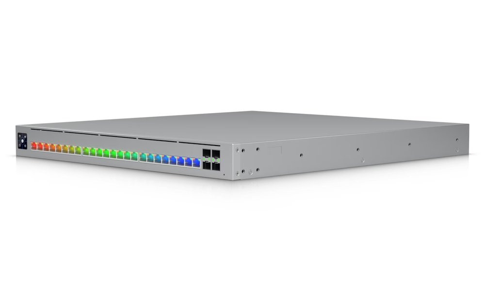 Ubiquiti UniFi Switch Enterprise Campus 24S PoE - 16x 10GbE, 8x 2.5GbE, 4x SFP28, Stacking, 24x PoE+++ (PoE 1050W)