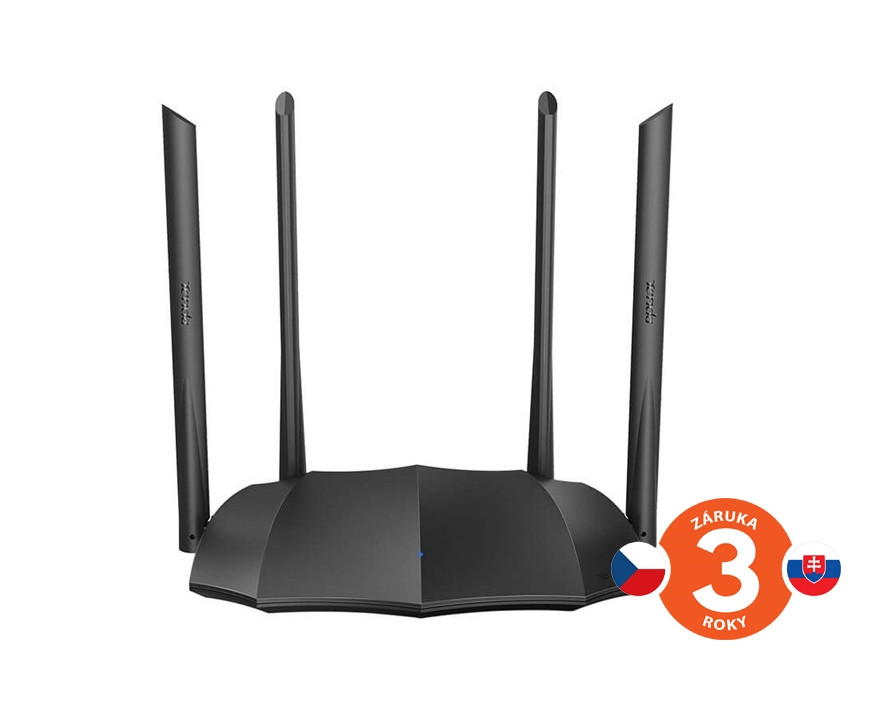 Tenda AC8 WiFi AC1200 Gigabit Router 1200Mb/s, 1x GWAN, 3x GLAN, 4x 6dBi antény, WISP, Repeater