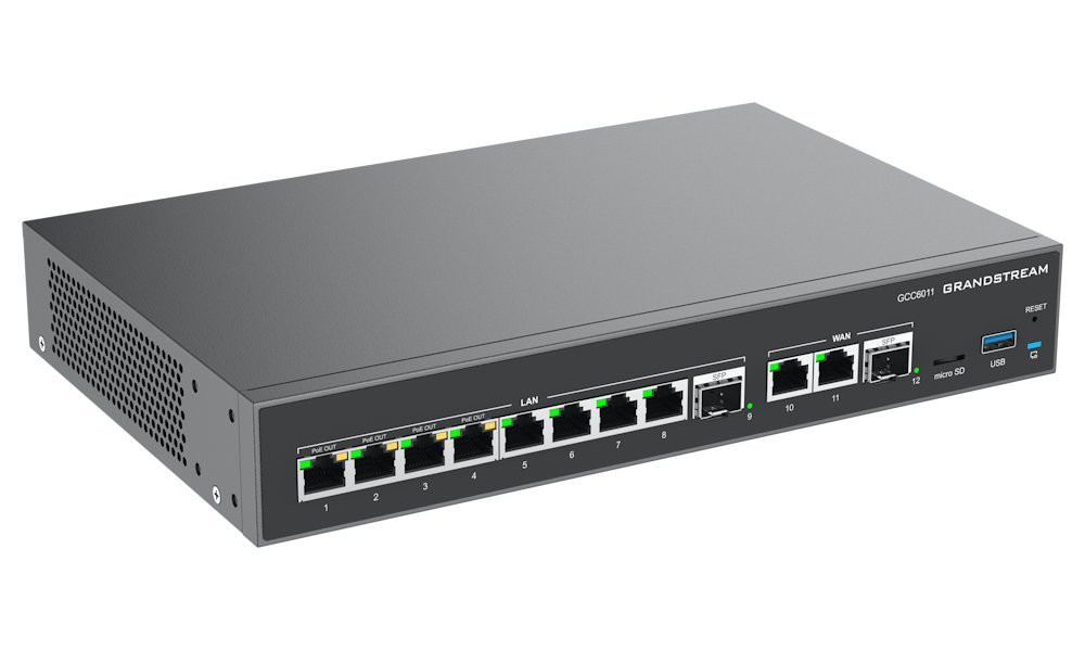 Grandstream GCC6011 all-in-one řešení (VPN router, NGFW, switch a IP PBX)