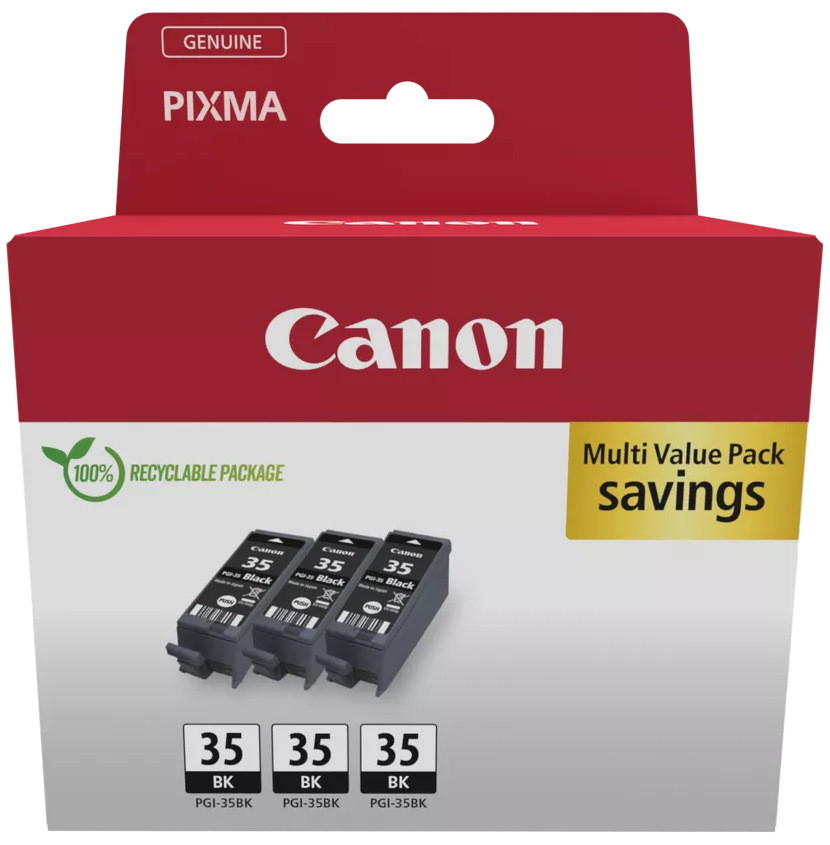 Canon inkoustová náplň PGI-35 BK TRIPLE Color Ink Value Pack