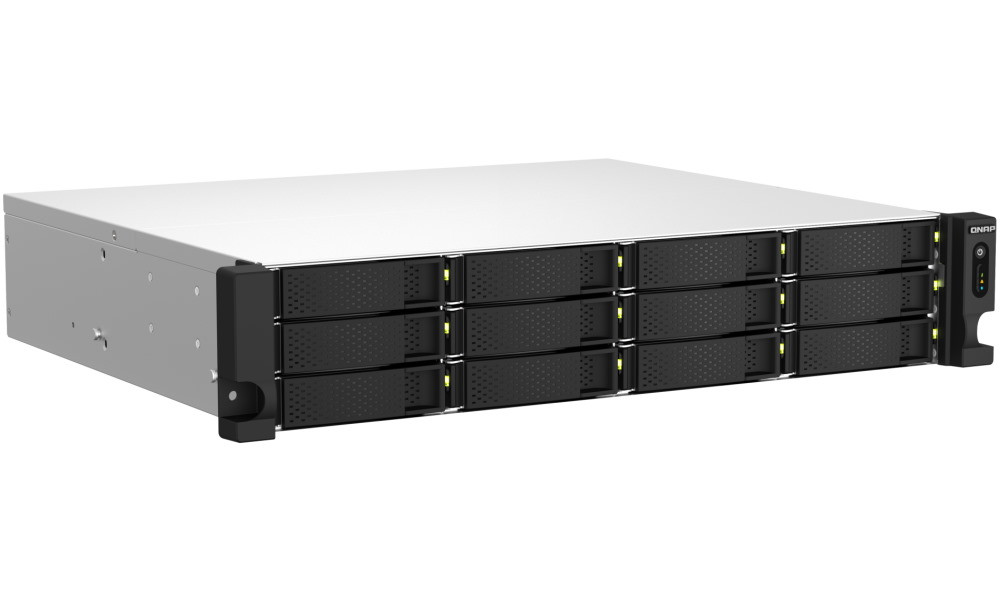 QNAP TS-1264U-RP-8G   12x SATA, 8GB RAM, 2x 2,5GbE, 1x PCIe, 1x HDMI, 4x USB, 2x zdroj