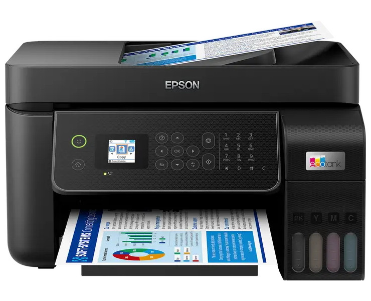 Epson EcoTank L5310/ 5760 x 1440/ A4/ MFZ/ LCD/ ITS/ ADF/ 4 barvy/ Wi-Fi/ USB/ 5 let záruka po registraci