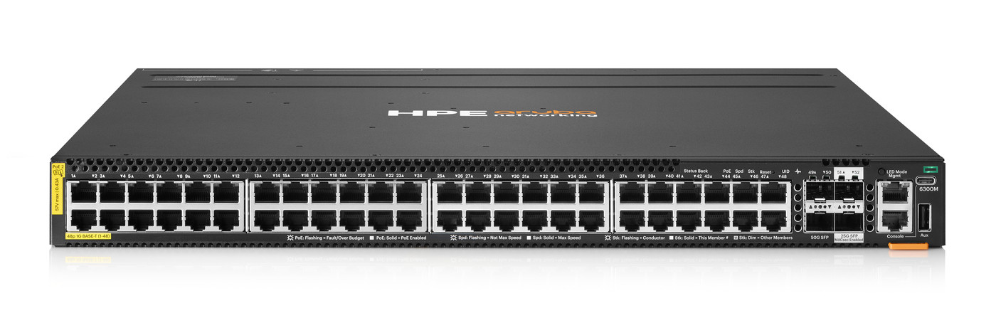 HPE NW CX6300M 48G CL8 2L 2Y Sw