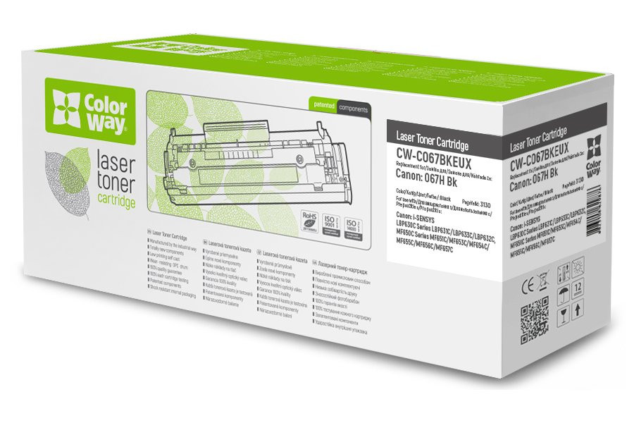 COLORWAY kompatibilní toner pro CANON CRG-067H/ 3130 stran / Černý