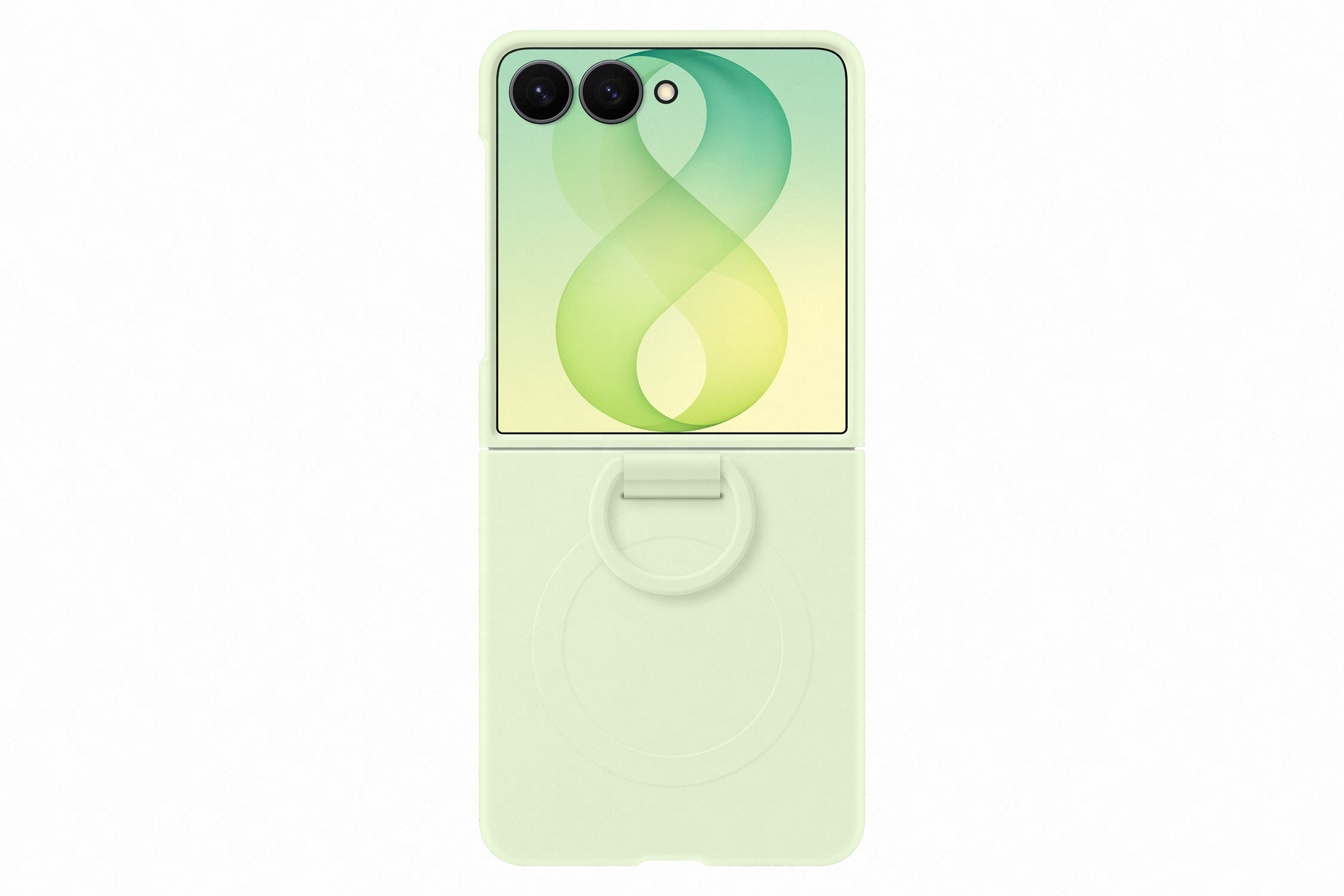 Samsung Silikonový magnetický kryt s držákem na prst pro Galaxy Z Flip8, Mint