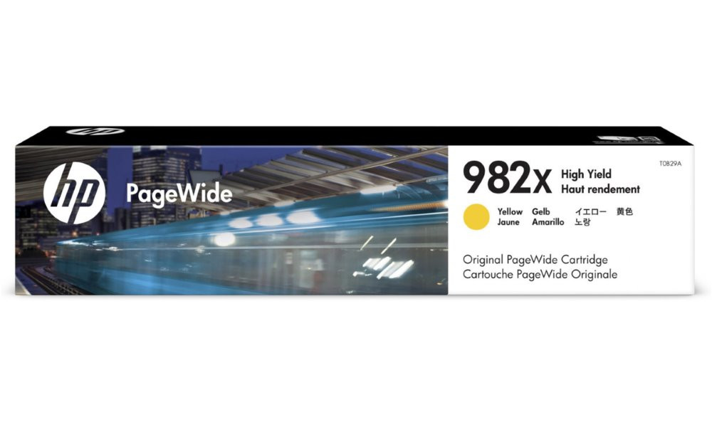 HP originální ink T0B29A, HP 982X, yellow, 16000str., high capacity, HP PageWide Enterprise Color 765, 780, 785