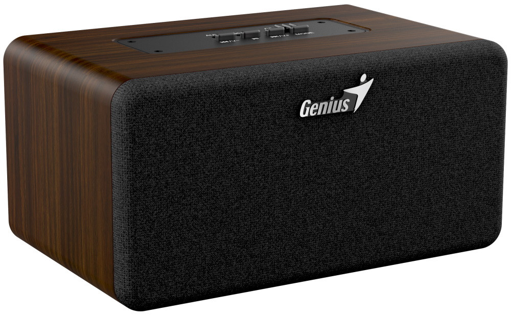 GENIUS repro SP-918BT/ Bluetooth 5.3/ 6W/ dobíjecí USB-C/ barva tmavé dřevo