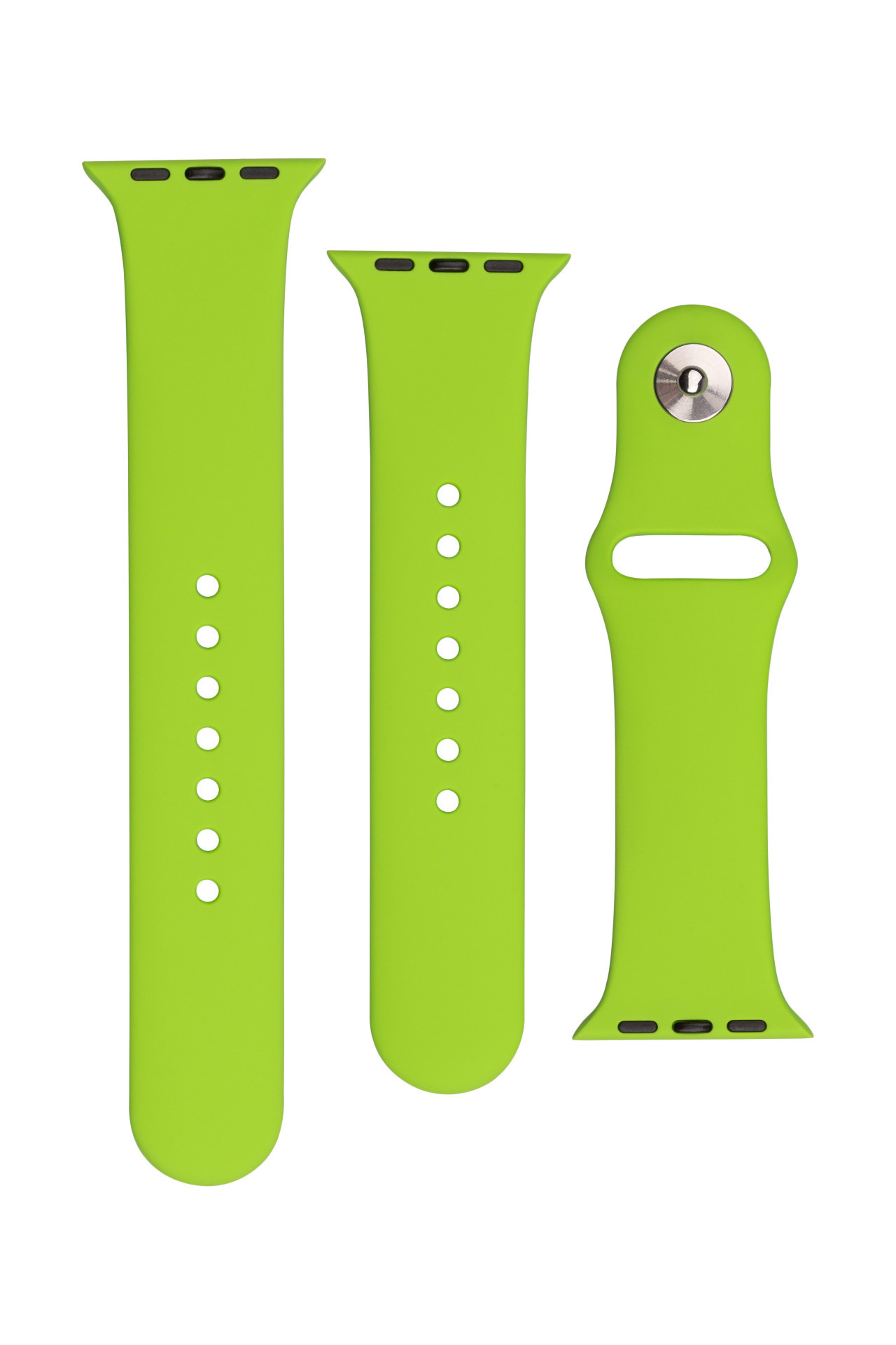 Set silikonových řemínků FIXED Silicone Strap pro Apple Watch 38/40/41mm, zelený