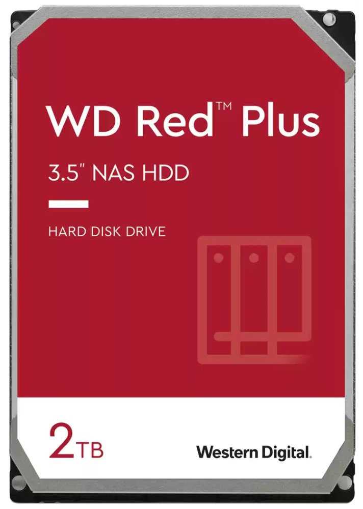 WD RED PLUS 2TB / WD20EFPX / SATA 6Gb/s /  Interní 3,5"/ 64MB