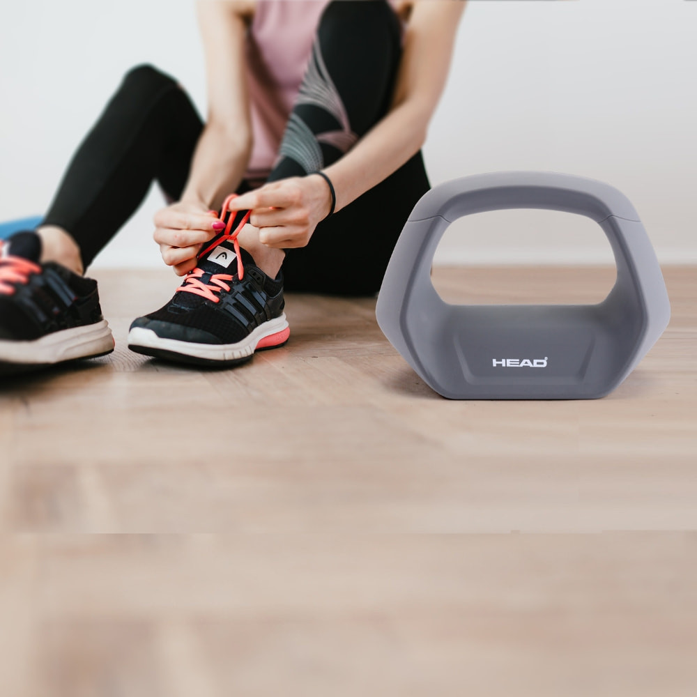 HEAD Soft-touch kettlebell 2,5 kg, šedý
