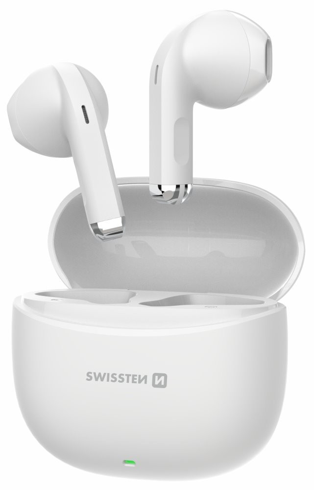 Swissten Bluetooth TWS sluchátka Mini Tune bílá
