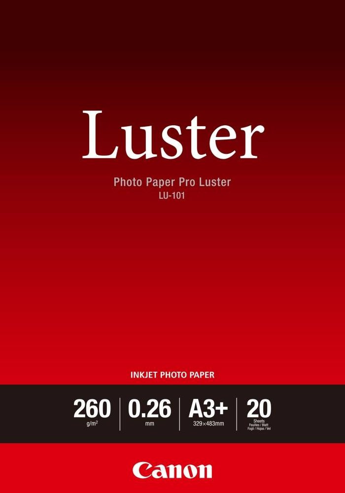 Canon fotopapír  LU-101 A3+ 20 listů Luster Paper