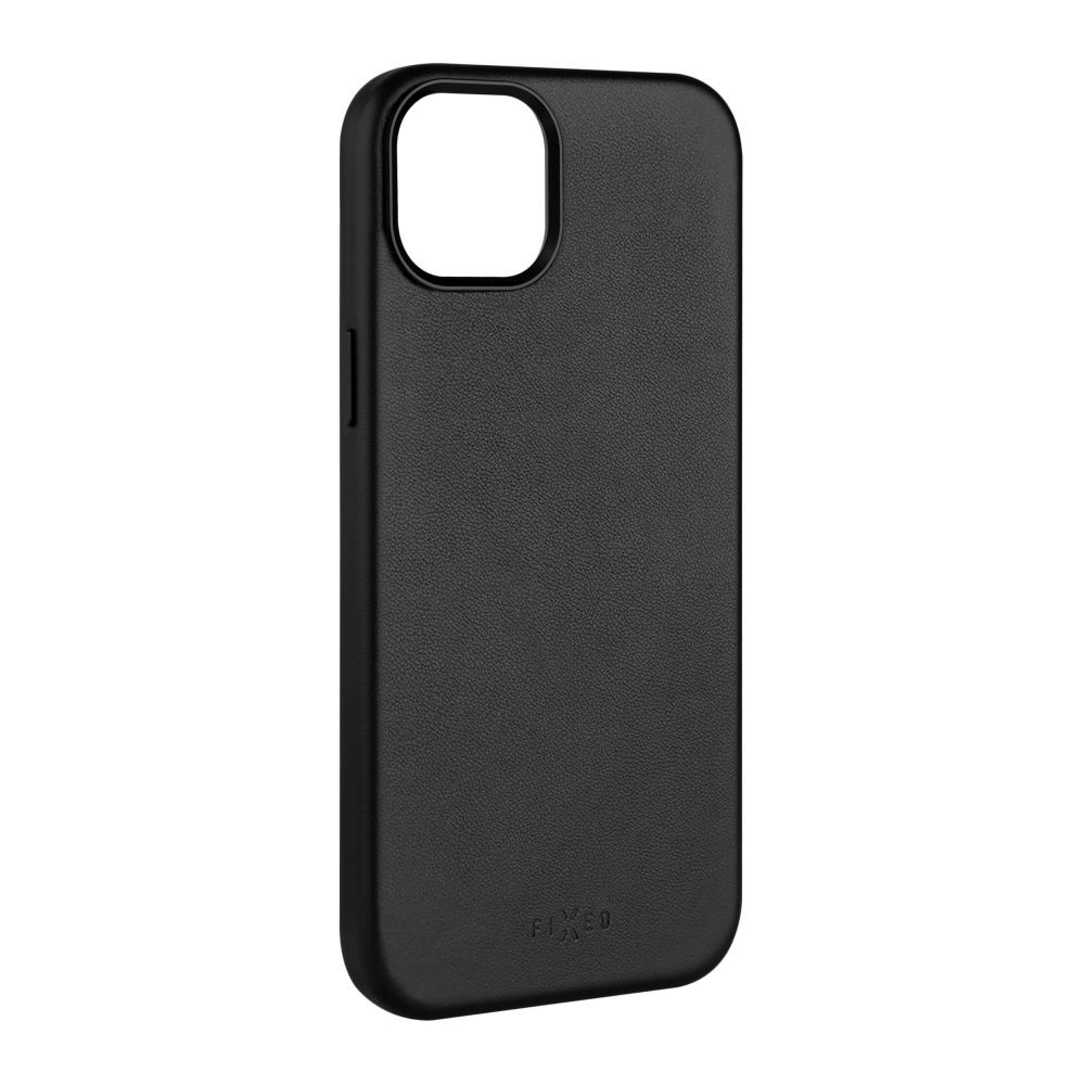 FIXED MagLeather kožený kryt iPhone 15+ černý