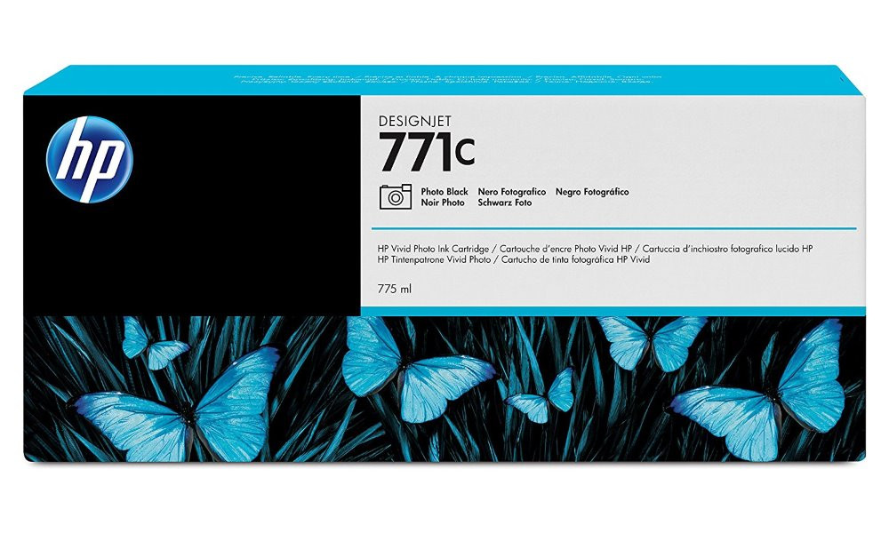 HP 771C Fotografická Černá inkoustová kazeta DesignJet, 775 ml