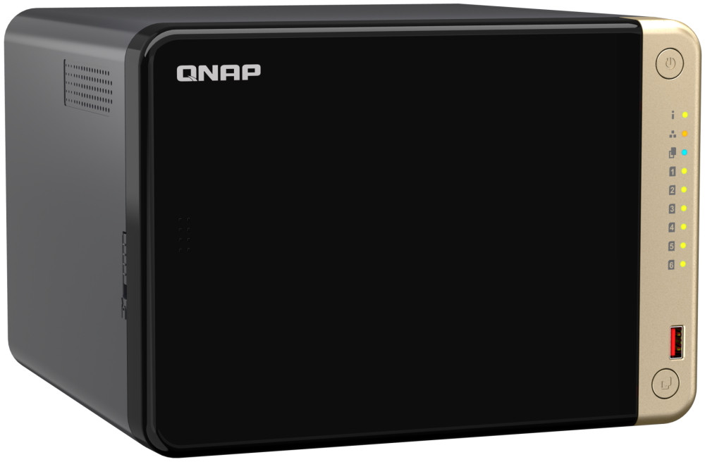 QNAP TS-664-8G   6xSATA, 8GB RAM, 2x M.2 NVMe slot, 1xPCIe, 1xHDMI 4K, 2x2,5GbE, 4xUSB