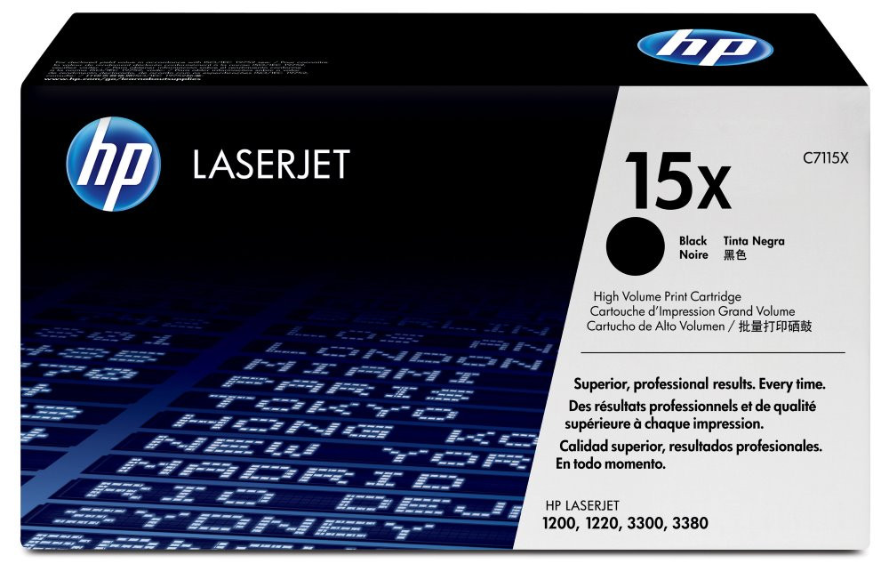 HP černý toner, C7115X, LJ 12xx/100x originál
