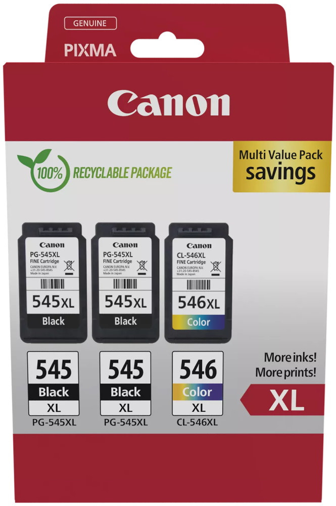Canon inkoustová náplň PG-545XLx2/CL-546XL MULTI Ink Value Pack
