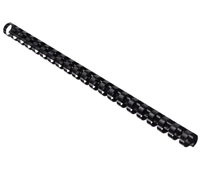 EUROSUPPLIES plastové hřbety/ formát A4/ 10mm/ černé/ 100 pack