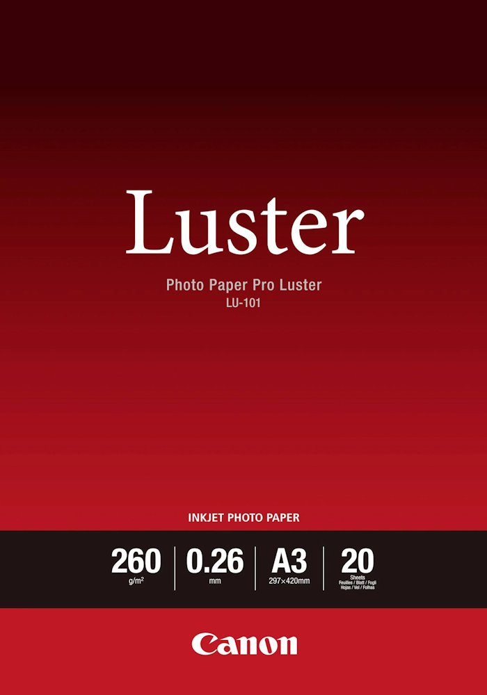 Canon fotopapír  LU-101 A3 20 listů Luster Paper