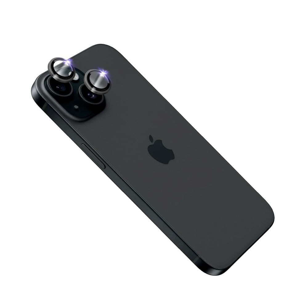 FIXED Sapphire Camera Glass iPhone 15/15+, černá