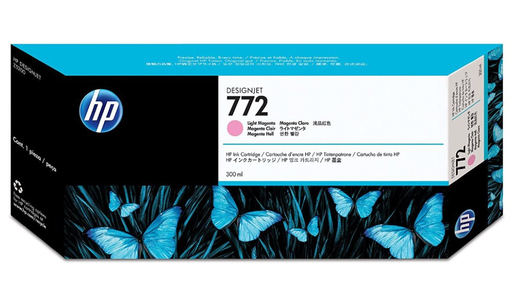 HP 772 světle purpurová inkoustová kazeta DesignJet, 300 ml