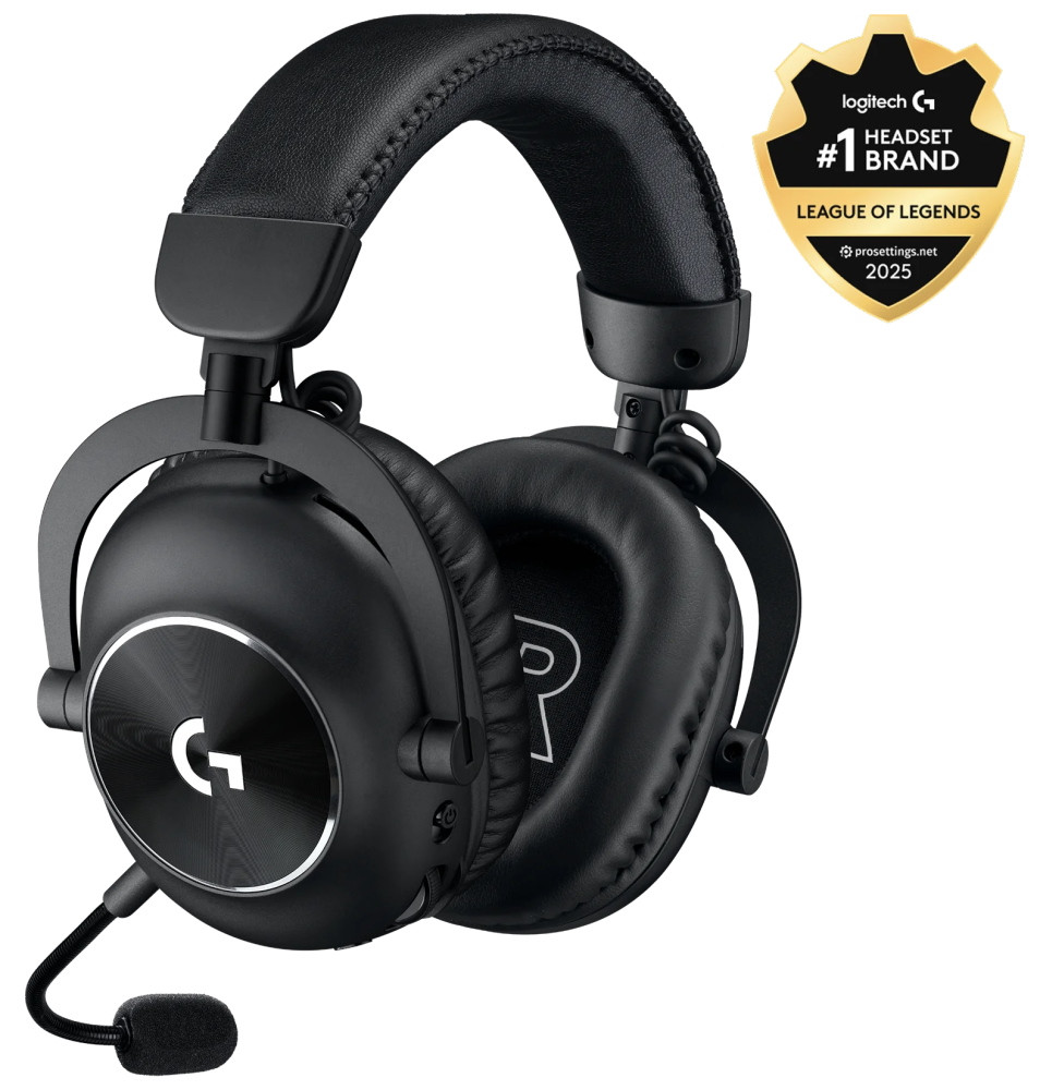 Logitech headset G PRO X 2 Lightspeed Wireless/ sluchátka + mikrofon/ Bluetooth/ 3,5mm jack/ černá
