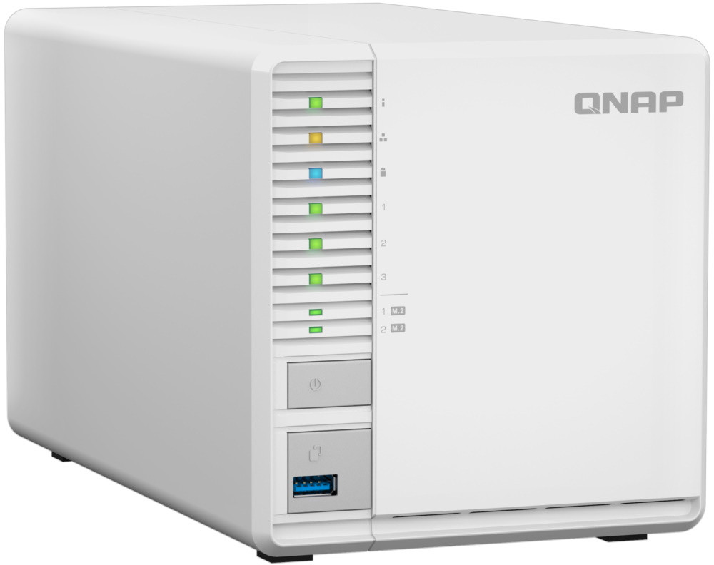QNAP TS-364-8G   3x SATA, 8GB RAM, 2x M.2 NVMe sloty, 3x USB, 1x 2,5GbE, 1x HDMI 1.4b