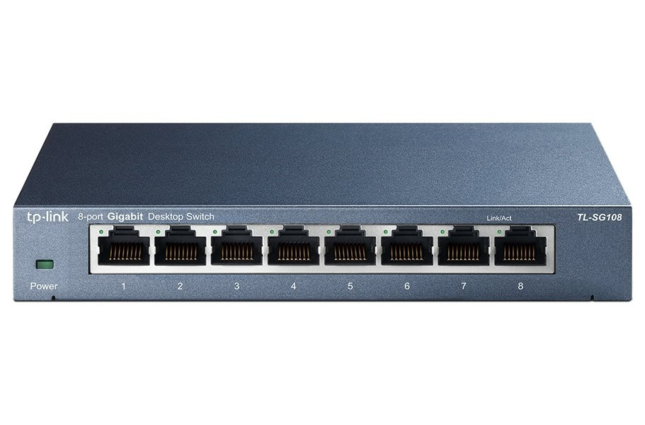 TP-Link TL-SG108/ switch 8x 10/100/1000Mbps/ kovový/  GREEN
