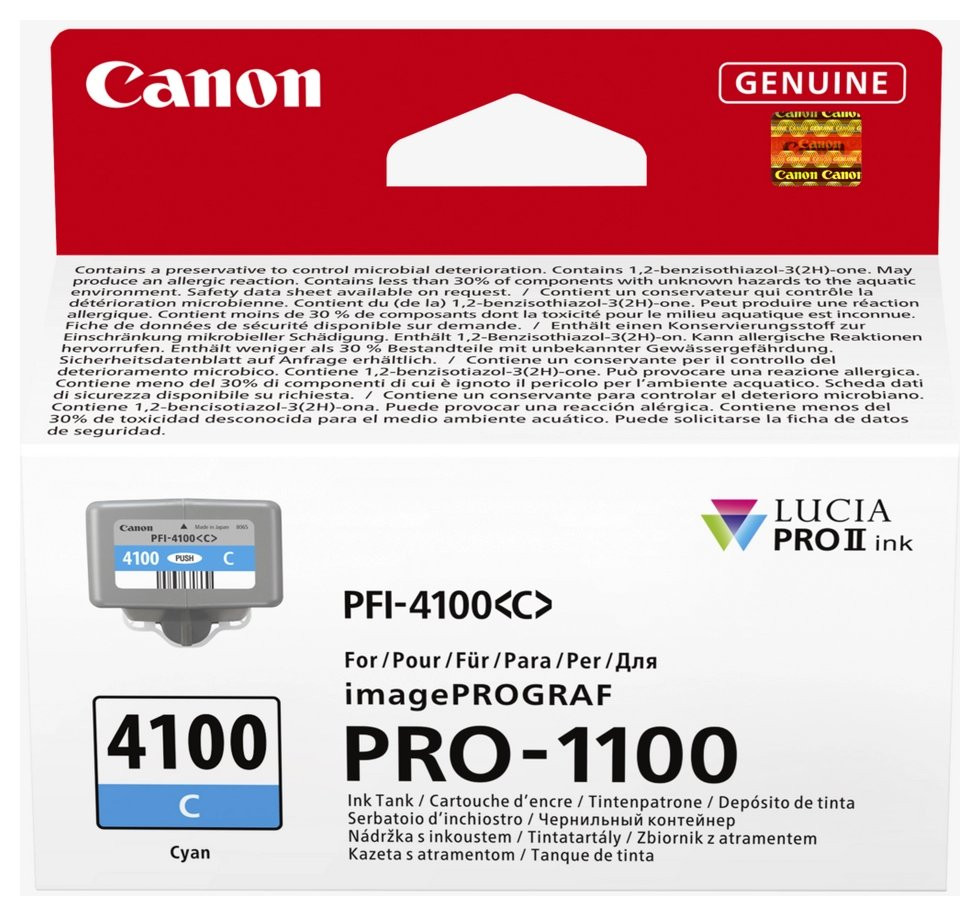 Canon inkoustová náplň INK PFI-4100 C Cyan