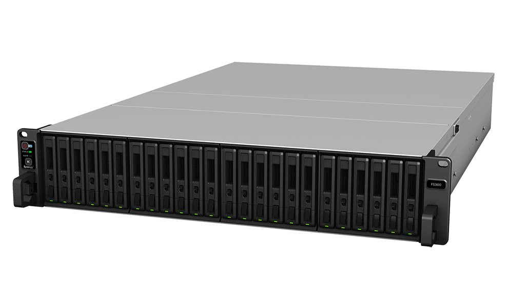 Synology FS3600 Flash Station   2U, 24x SAS, 16GB RAM, 2x 10Gb LAN, 4x 1Gb LAN, redund.zdroj, 1x PCIe