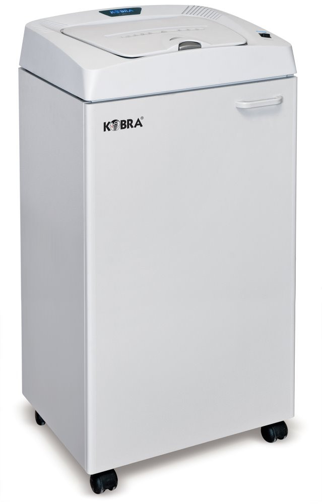 KOBRA skartovač AF.1 C4/ příčný řez/ 3,9 x 40 mm/ A4/ kapacita 350 listů/ objem koše 150l/ stupeň utajení P4/ šedý
