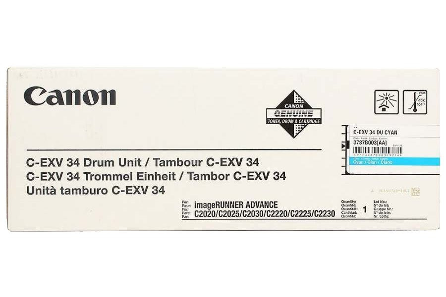 Canon C-EXV 34/ Válcová jednotka/ iIR-C2x20/ 1x30/ 51 000 stran/ Modrá