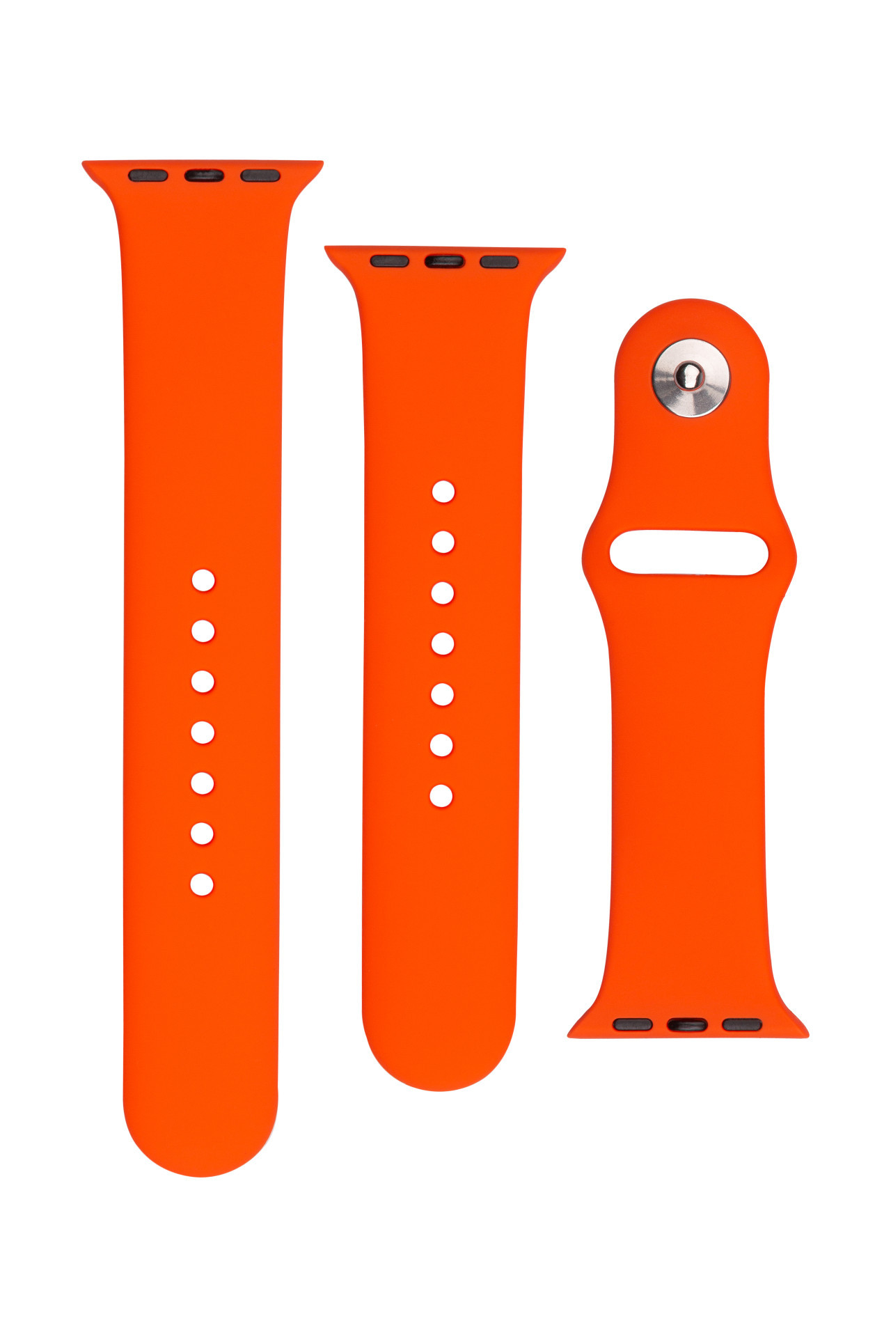 Set silikonových řemínků FIXED Silicone Strap pro Apple Watch 38/40/41mm, meruňkový