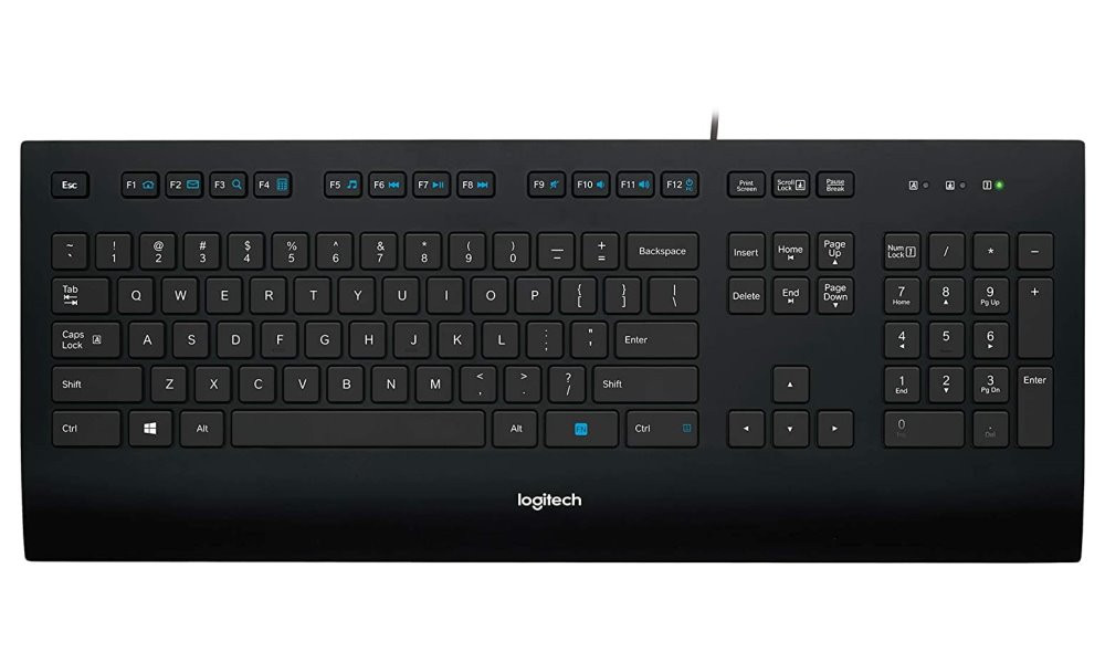 Logitech klávesnice Corded K280E/ USB/ US layout